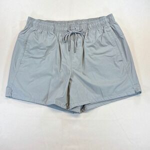 Men's Athletic Drawstring Shorts - Light Gray